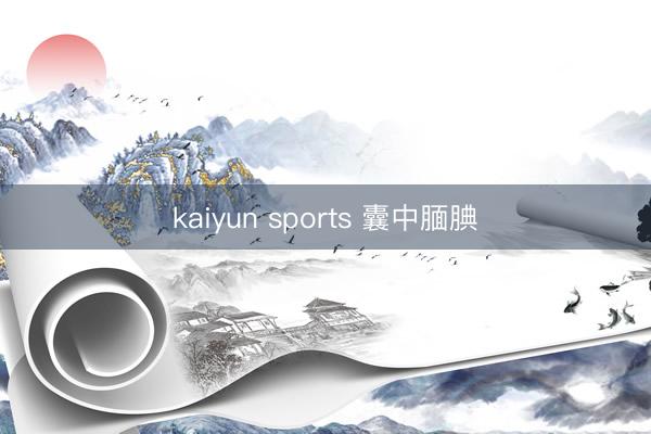 kaiyun sports 囊中腼腆