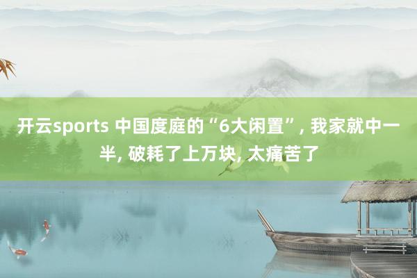 开云sports 中国度庭的“6大闲置”, 我家就中一半, 破耗了上万块, 太痛苦了